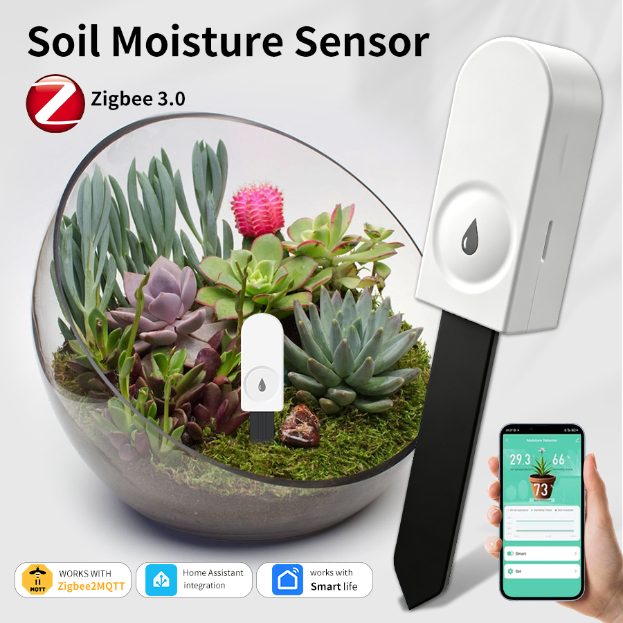 Smart Garden Zigbee - Smart ZigBee Soil Moisture Sensor Temperature