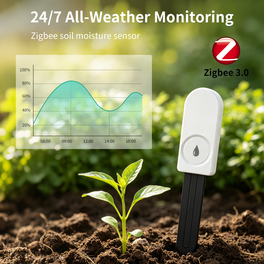 Smart Garden Zigbee - Smart ZigBee Soil Moisture Sensor Temperature