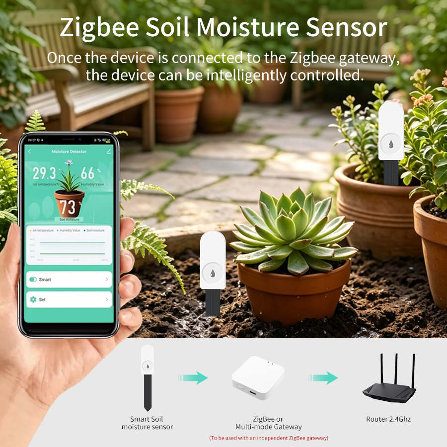 Zigbee 3.0 Smart Soil Moisture - Smart Garden Zigbee 评论和价格