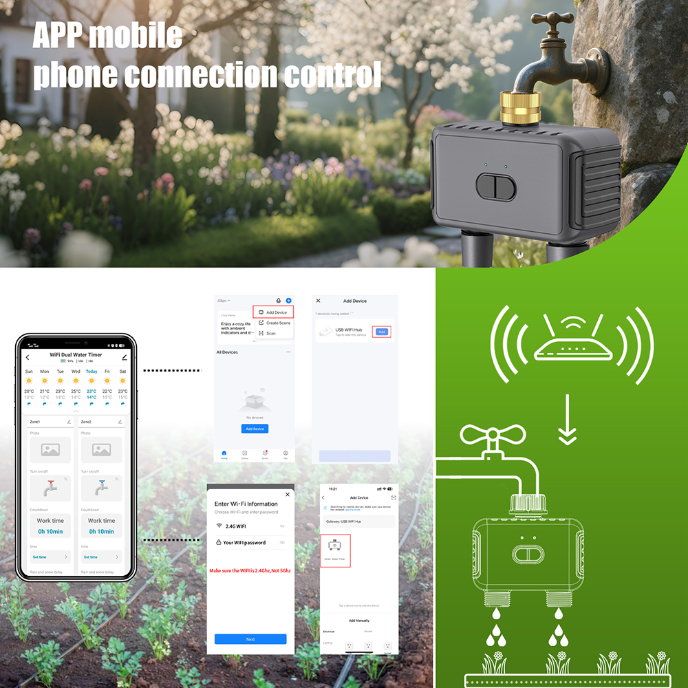 Tuya WiFi Water Timer Smart 2  - Smart Garden Keeper 评论和价格