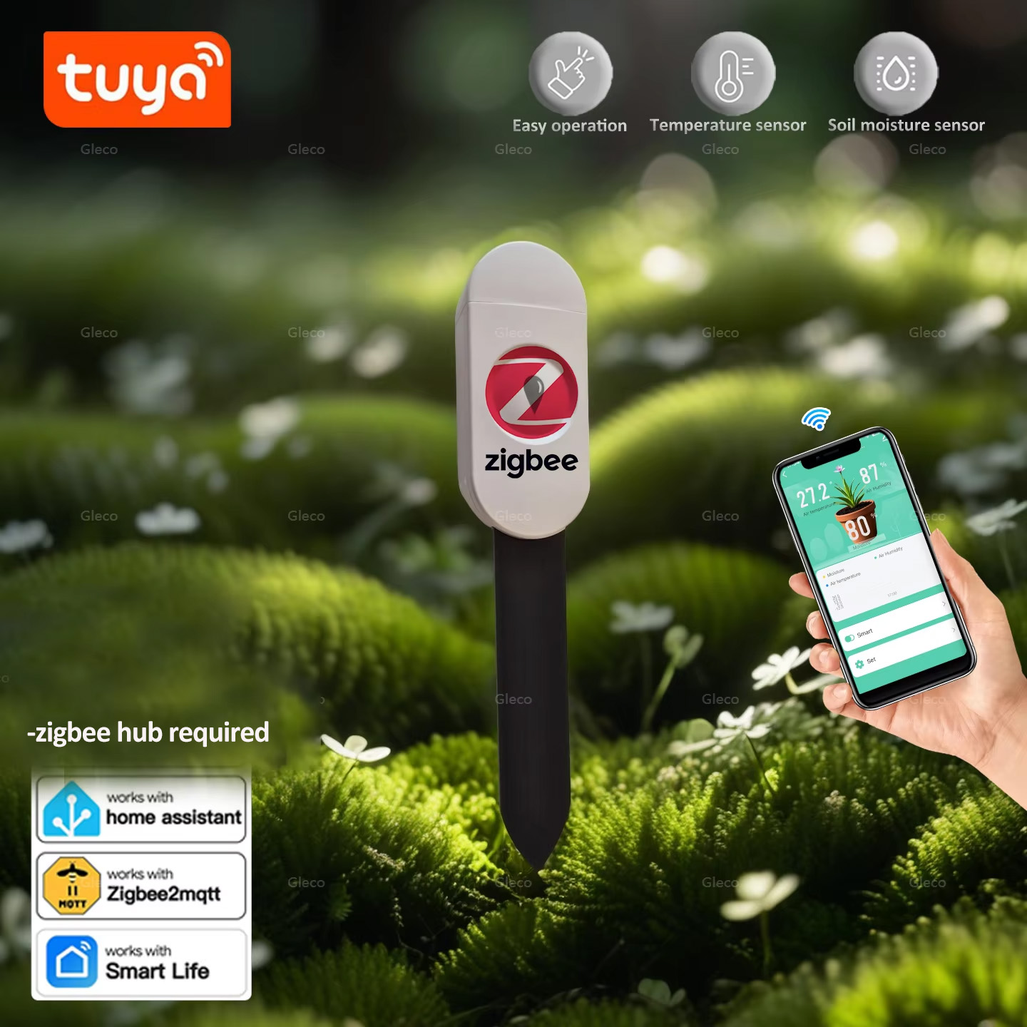 Tuya Smart Life Zigbee Soil Mo - Smart Garden Zigbee 评论和价格