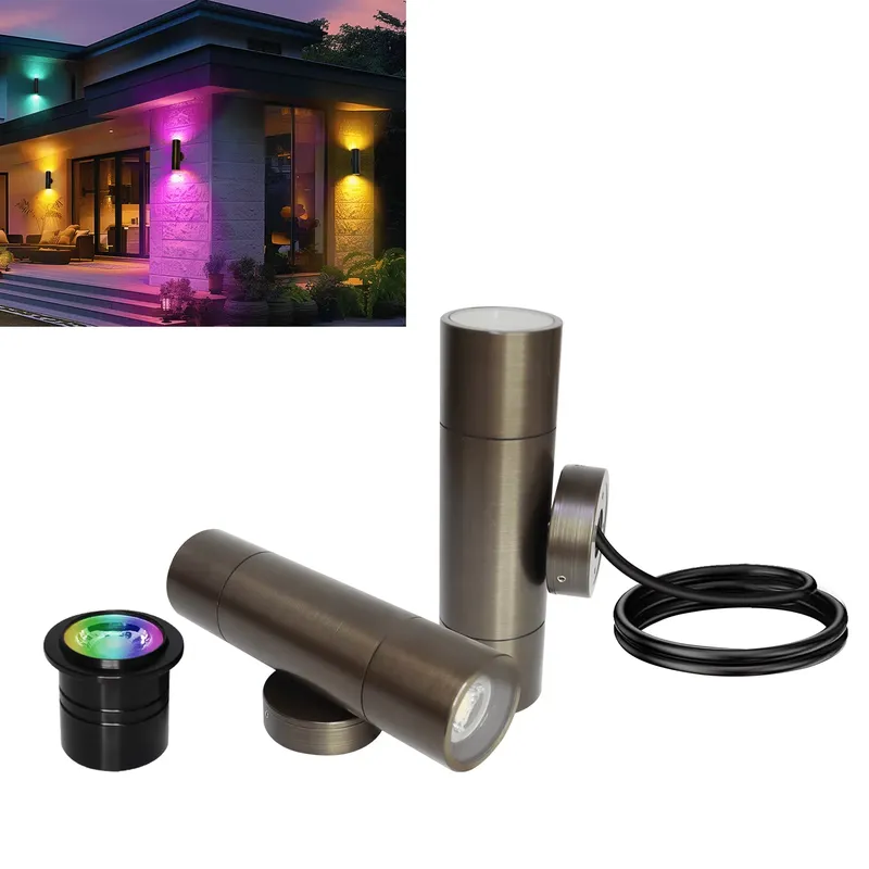 Durable Brass Outdoor LED Wall - Smart Garden Outdoor 评论和价格