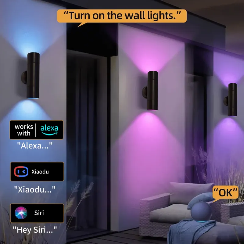 Durable Brass Outdoor LED Wall - Smart Garden Outdoor 评论和价格