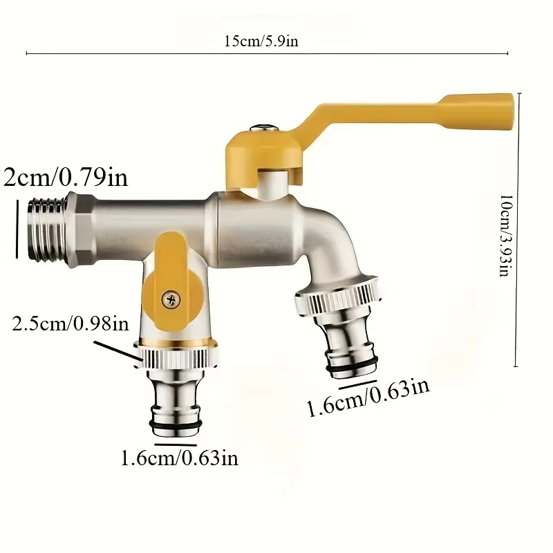 Double outlet garden hose fauc - Smart Garden Hub 评论和价格
