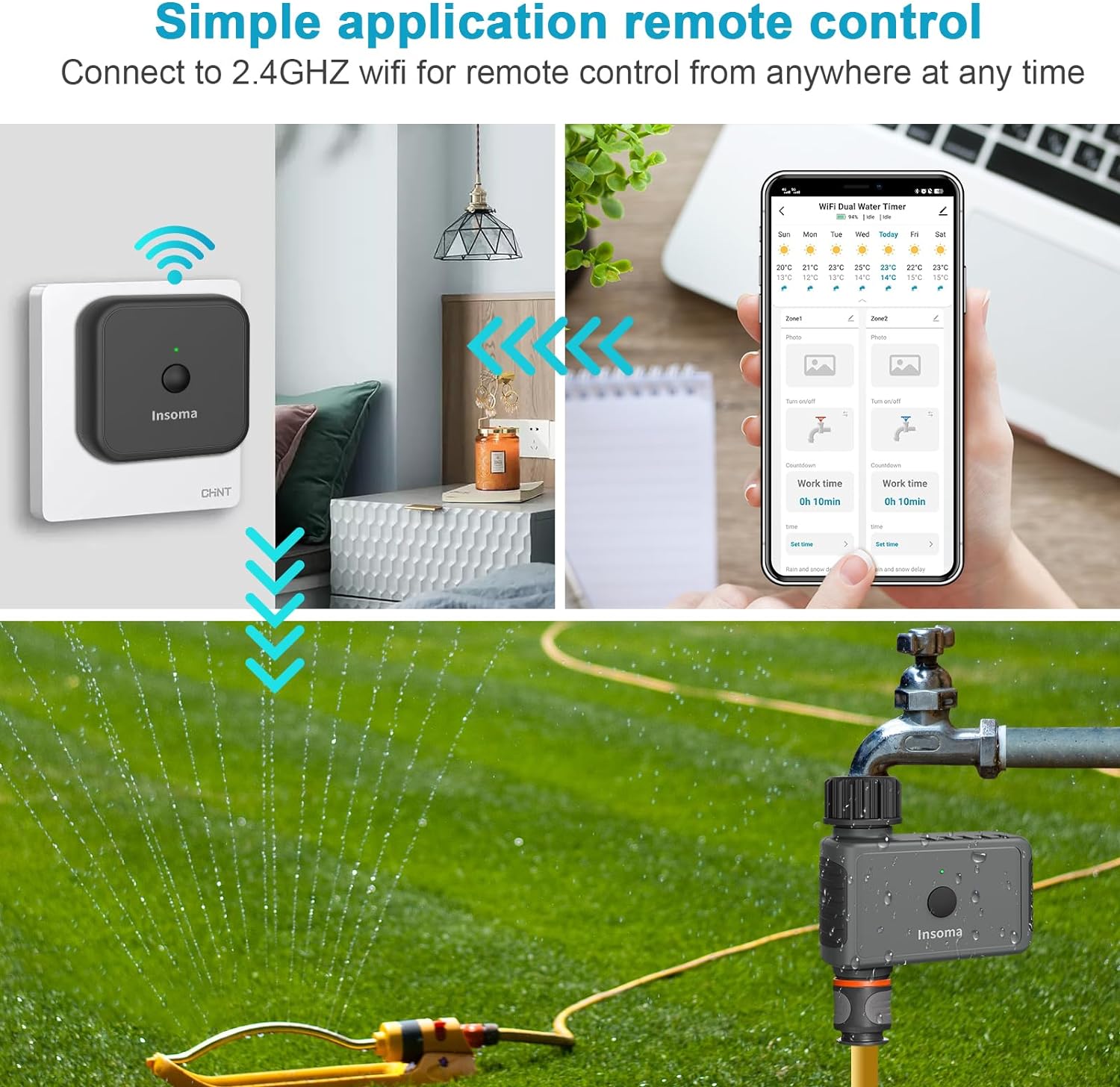 Insoma Wifi Automatic Sprinkle - Smart Garden Keeper 评论和价格