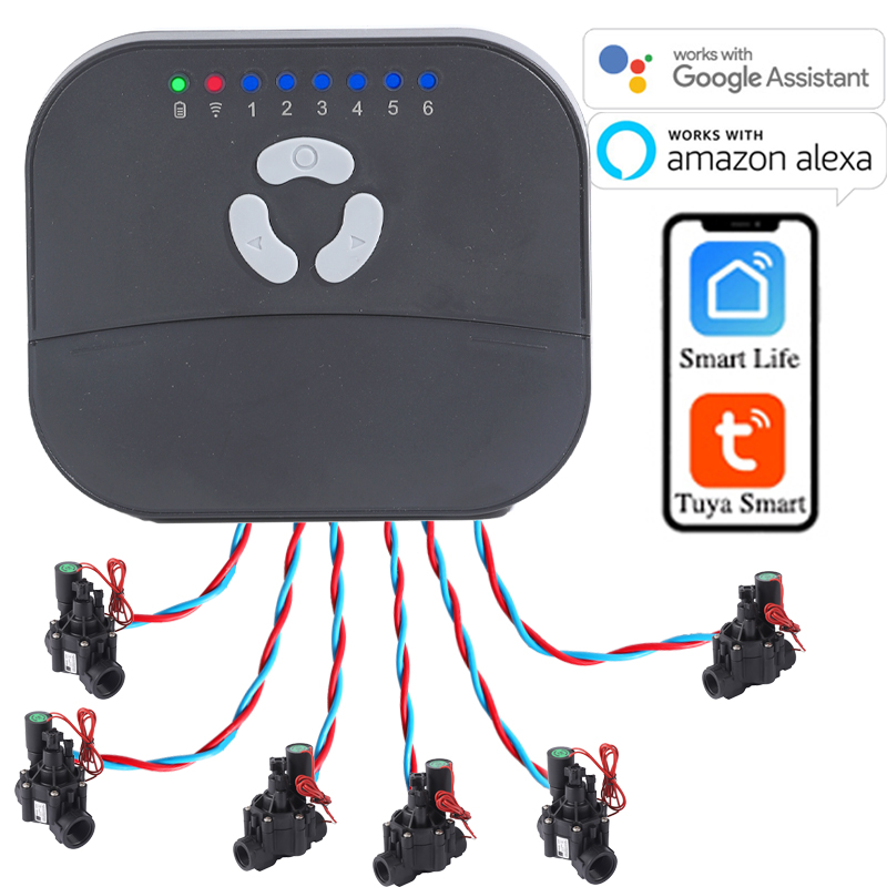 6 Zone WIFI Connect Tuya Smart - Smart Garden Keeper 评论和价格