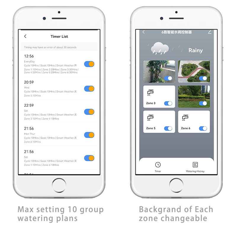 6 Zone WIFI Connect Tuya Smart - Smart Garden Keeper 评论和价格