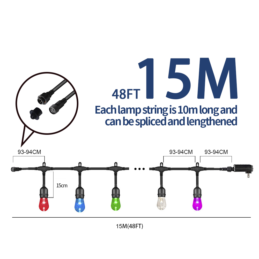 WiFi Tuya Smart RGB LED String - Smart Garden Outdoor 评论和价格
