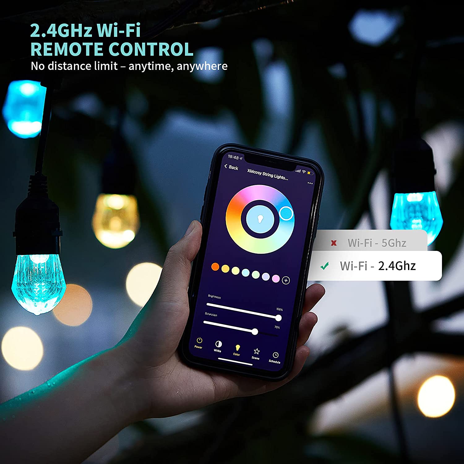 WiFi Tuya Smart RGB LED String - Smart Garden Outdoor 评论和价格