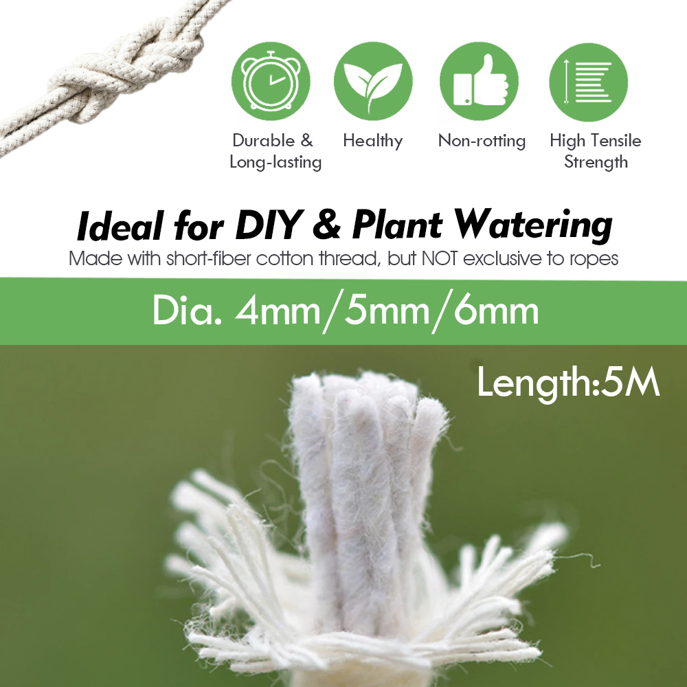 4/5/6mm Self Watering Cotton W - Smart Garden Sprinkler 评论和价格